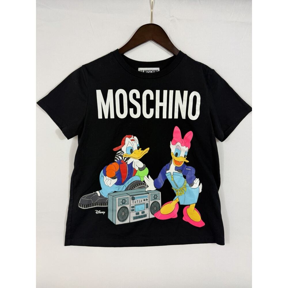Moschino Disney Collaboration Donald And Daisy Graphic t-shirt Small H&MOSCHINO